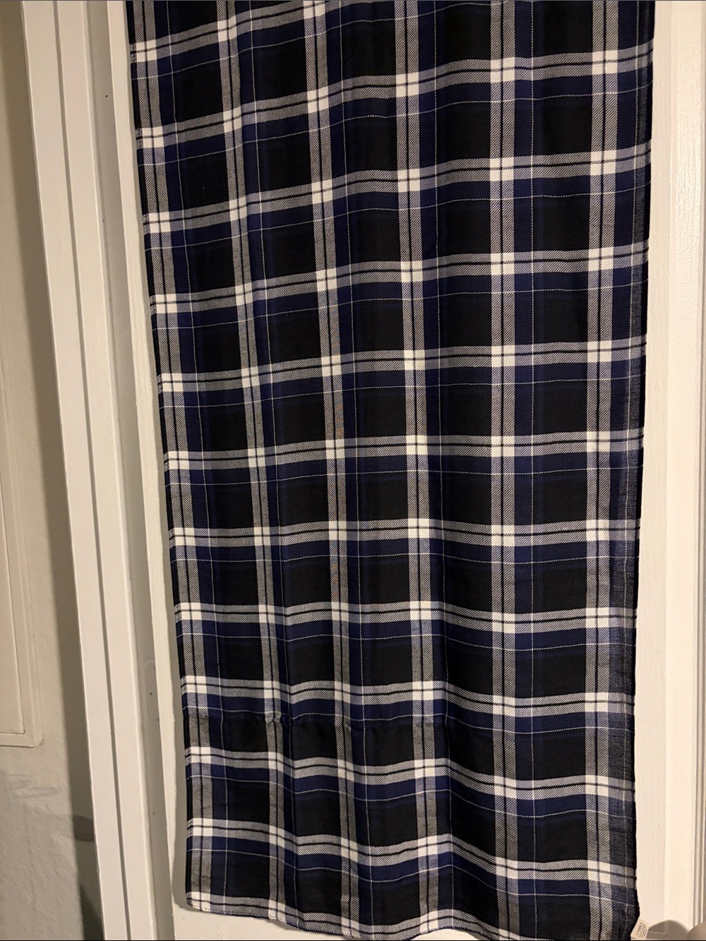 Beautiful Navy Blue and White Scarf